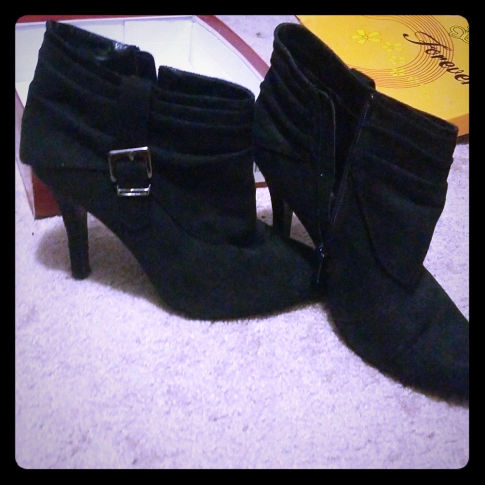 Black, ankle boots